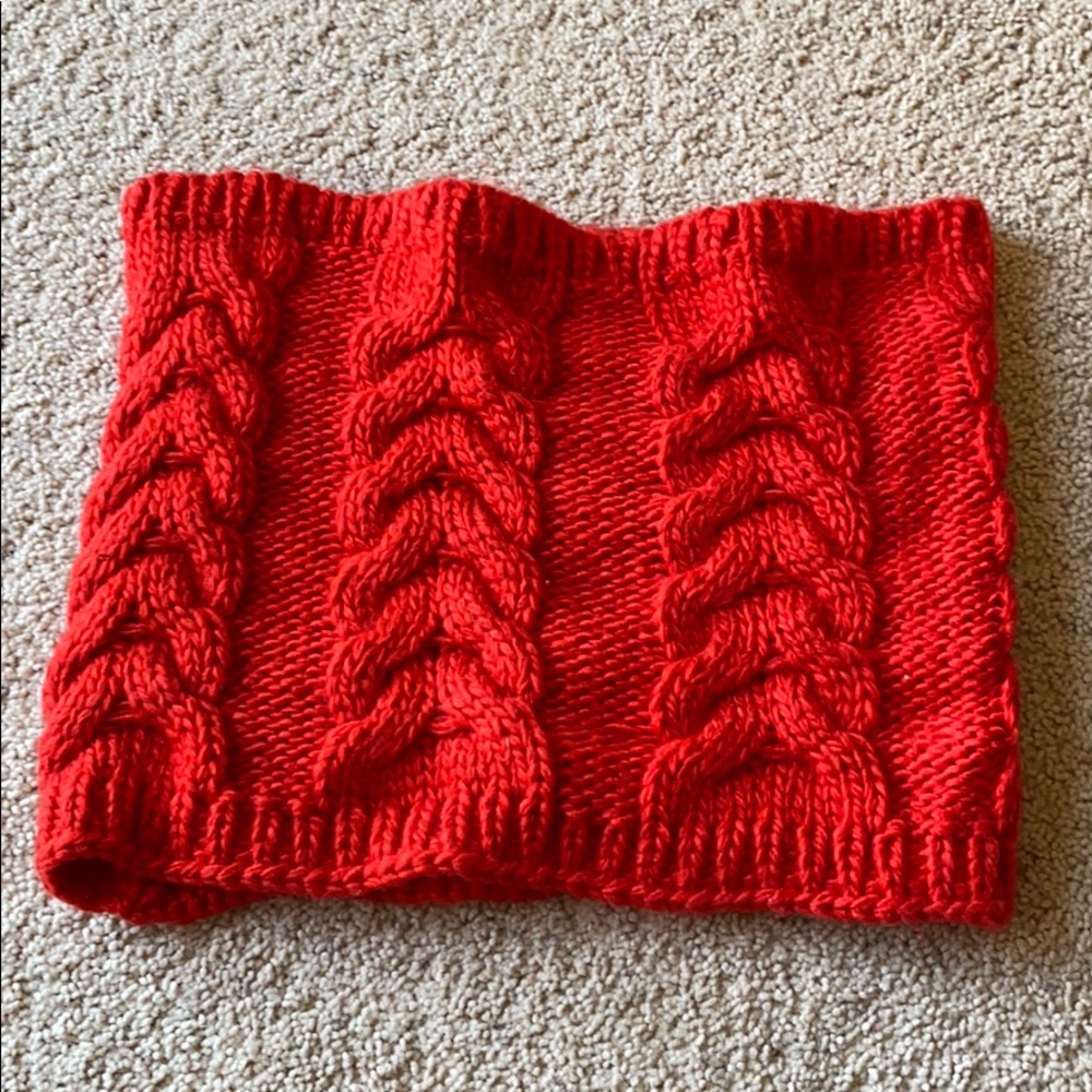 Bright Red Infinity Scarf